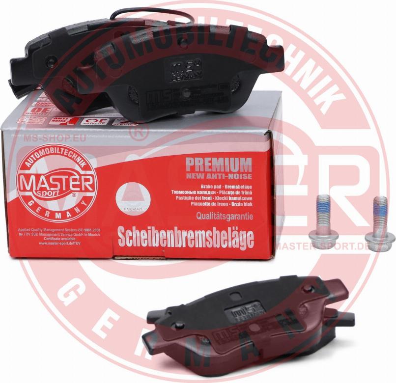 MASTER-SPORT GERMANY 13046039822N-SET-MS - Kit pastiglie freno, Freno a disco autozon.pro