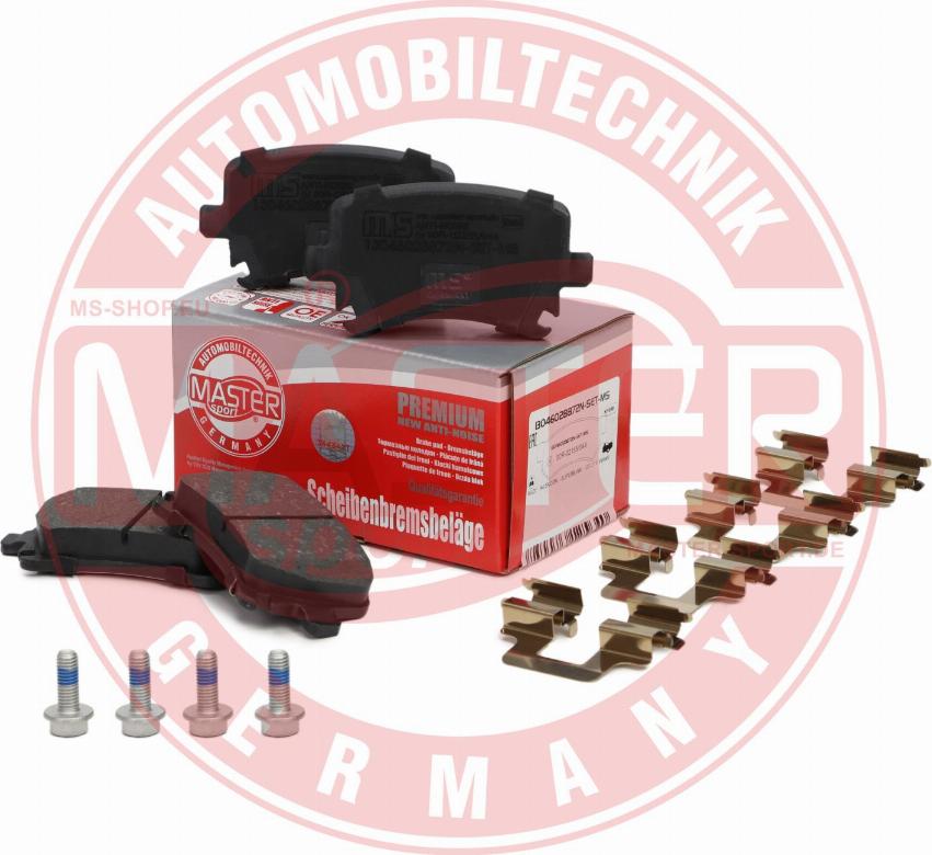 MASTER-SPORT GERMANY 13046028872N-SET-MS - Kit pastiglie freno, Freno a disco autozon.pro