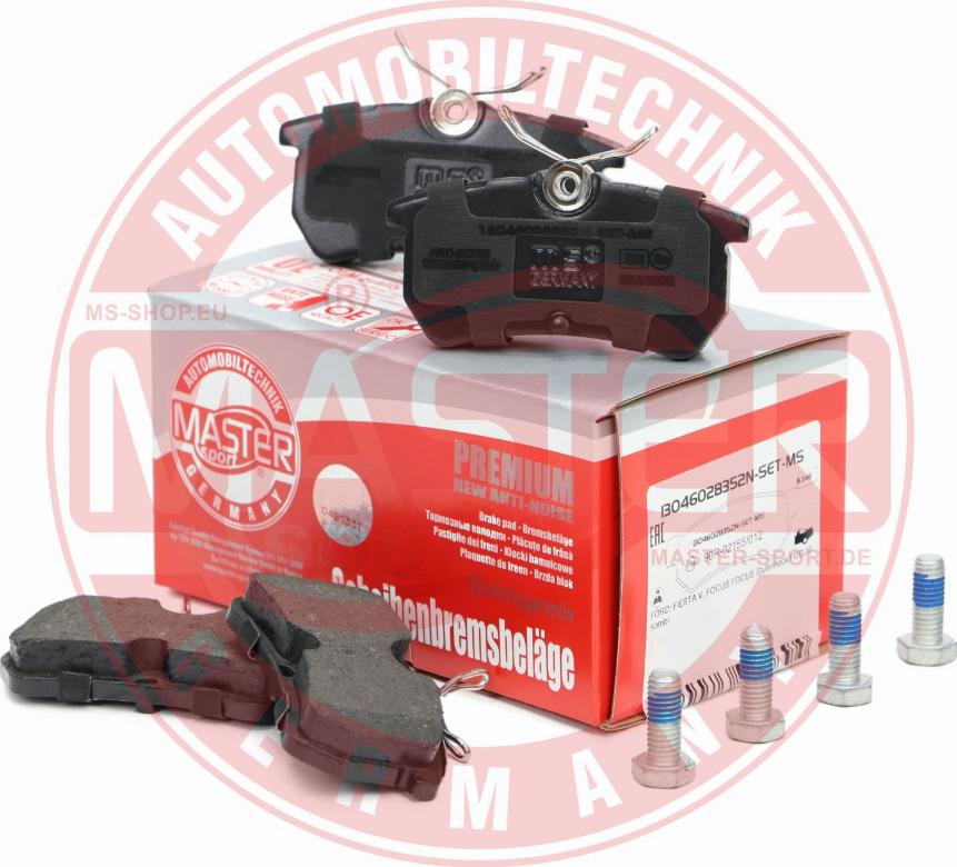 MASTER-SPORT GERMANY 13046028352N-SET-MS - Kit pastiglie freno, Freno a disco autozon.pro