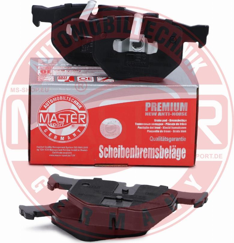 MASTER-SPORT GERMANY 13046072252N-SET-MS - Kit pastiglie freno, Freno a disco autozon.pro