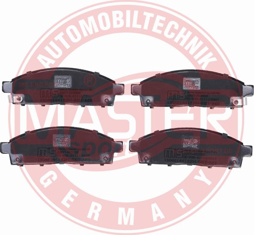 MASTER-SPORT GERMANY 13046144152N-SET-MS - Kit pastiglie freno, Freno a disco autozon.pro