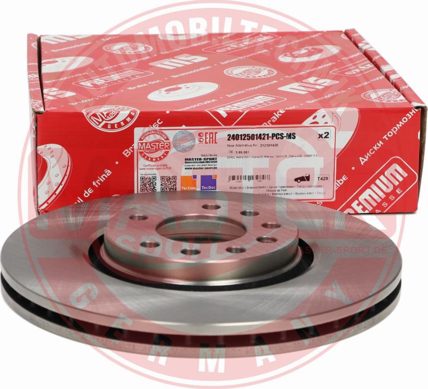 MASTER-SPORT GERMANY 24012501421-PCS-MS - Discofreno autozon.pro