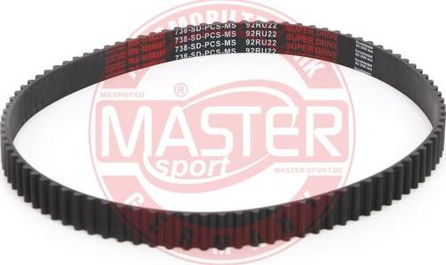 MASTER-SPORT GERMANY 738-SD-PCS-MS - Cinghia dentata autozon.pro