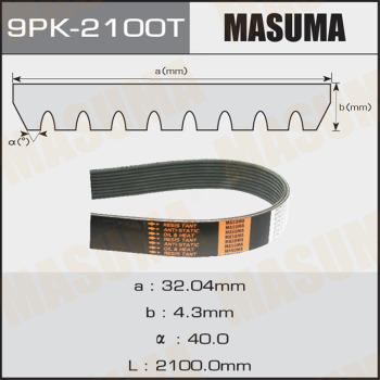 MASUMA 9PK-2100T - Cinghia Poly-V autozon.pro