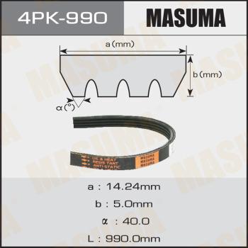 MASUMA 4PK990 - Cinghia Poly-V autozon.pro