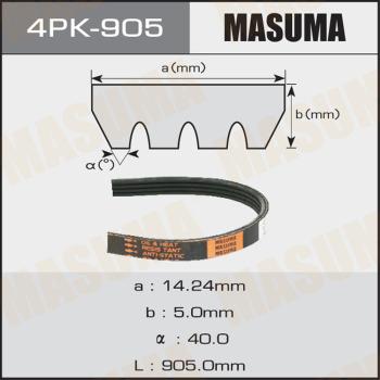 MASUMA 4PK905 - Cinghia Poly-V autozon.pro