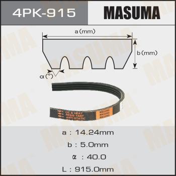 MASUMA 4PK915 - Cinghia Poly-V autozon.pro