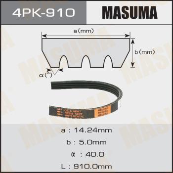 MASUMA 4PK910 - Cinghia Poly-V autozon.pro