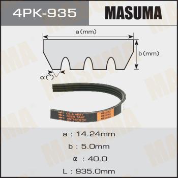 MASUMA 4PK935 - Cinghia Poly-V autozon.pro