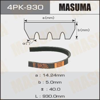 MASUMA 4PK-930 - Cinghia Poly-V autozon.pro