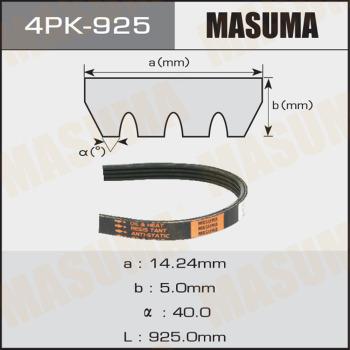 MASUMA 4PK925 - Cinghia Poly-V autozon.pro