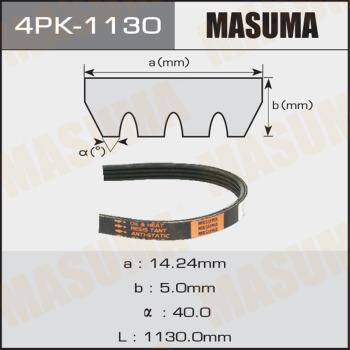 MASUMA 4PK-1130 - Cinghia Poly-V autozon.pro