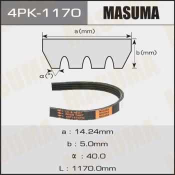 MASUMA 4PK-1170 - Cinghia Poly-V autozon.pro