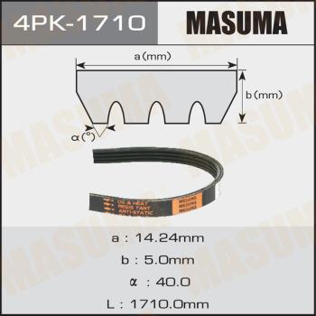 MASUMA 4PK-1710 - Cinghia Poly-V autozon.pro