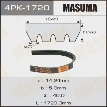 MASUMA 4PK-1720 - Cinghia Poly-V autozon.pro