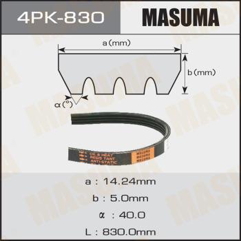 MASUMA 4PK830 - Cinghia Poly-V autozon.pro