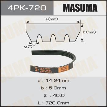 MASUMA 4PK720 - Cinghia Poly-V autozon.pro