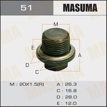 MASUMA 51 - Vite di chiusura, vaschetta dell'olio autozon.pro