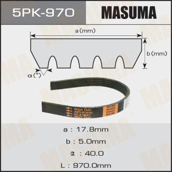 MASUMA 5PK970 - Cinghia Poly-V autozon.pro