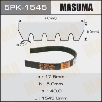 MASUMA 5PK-1545 - Cinghia Poly-V autozon.pro