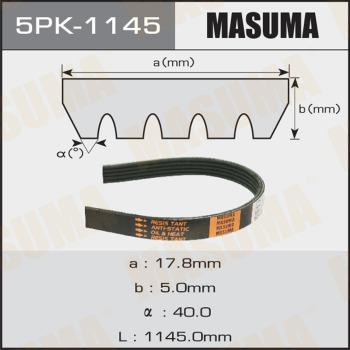 MASUMA 5PK1145 - Cinghia Poly-V autozon.pro