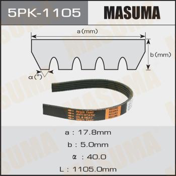 MASUMA 5PK1105 - Cinghia Poly-V autozon.pro