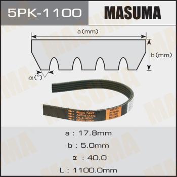 MASUMA 5PK-1100 - Cinghia Poly-V autozon.pro