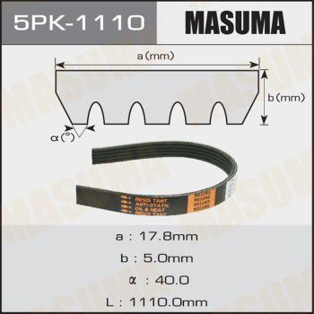 MASUMA 5PK-1110 - Cinghia Poly-V autozon.pro