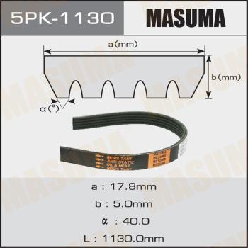 MASUMA 5PK-1130 - Cinghia Poly-V autozon.pro