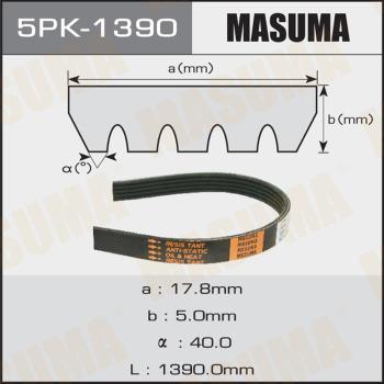 MASUMA 5PK-1390 - Cinghia Poly-V autozon.pro