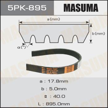 MASUMA 5PK895 - Cinghia Poly-V autozon.pro