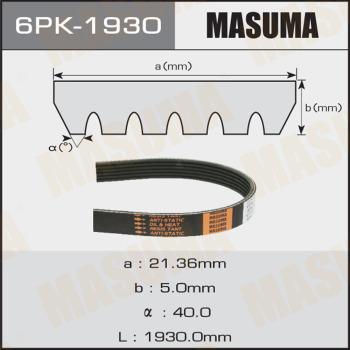 MASUMA 6PK1930 - Cinghia Poly-V autozon.pro