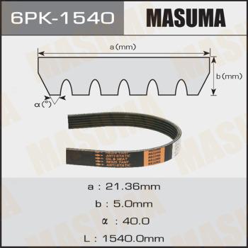 MASUMA 6PK1540 - Cinghia Poly-V autozon.pro