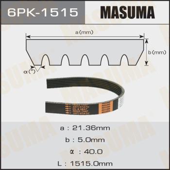 MASUMA 6PK-1515 - Cinghia Poly-V autozon.pro