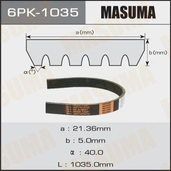 MASUMA 6PK1035 - Cinghia Poly-V autozon.pro