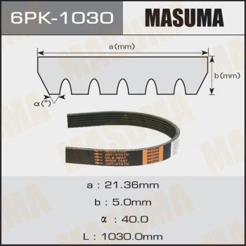 MASUMA 6PK-1030 - Cinghia Poly-V autozon.pro