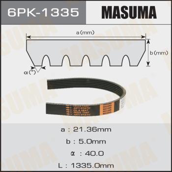 MASUMA 6PK-1335 - Cinghia Poly-V autozon.pro