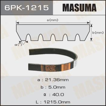 MASUMA 6PK-1215 - Cinghia Poly-V autozon.pro