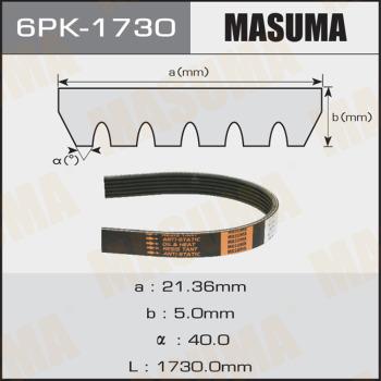 MASUMA 6PK1730 - Cinghia Poly-V autozon.pro