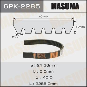 MASUMA 6PK2285 - Cinghia Poly-V autozon.pro