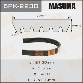 MASUMA 6PK2230 - Cinghia Poly-V autozon.pro