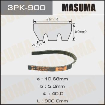 MASUMA 3PK-900 - Cinghia Poly-V autozon.pro