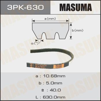 MASUMA 3PK630 - Cinghia Poly-V autozon.pro