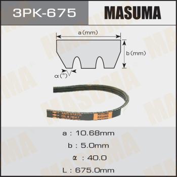 MASUMA 3PK-675 - Cinghia Poly-V autozon.pro