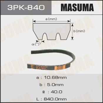 MASUMA 3PK840 - Cinghia Poly-V autozon.pro