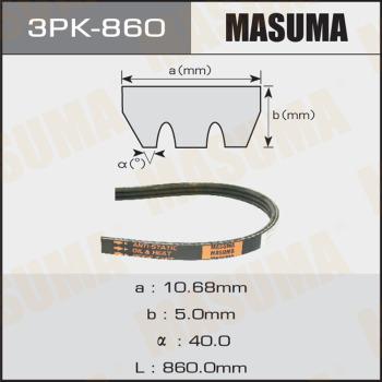 MASUMA 3PK860 - Cinghia Poly-V autozon.pro