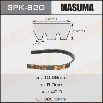 MASUMA 3PK820 - Cinghia Poly-V autozon.pro