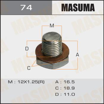 MASUMA 74 - Vite di chiusura, vaschetta dell'olio autozon.pro