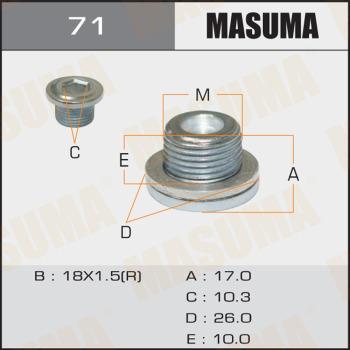 MASUMA 71 - Vite di chiusura, vaschetta dell'olio autozon.pro