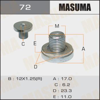 MASUMA 72 - Vite di chiusura, vaschetta dell'olio autozon.pro